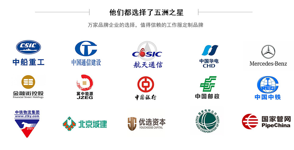 冬季連體工作服合作企業案例