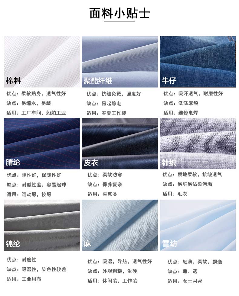 純棉工程襯衫面料優(yōu)缺點(diǎn)對比