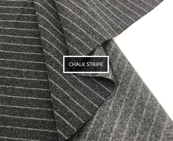 面料花紋種類的名稱-Chalk Stripe(粉筆條紋)